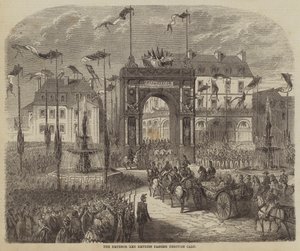 De keizer en keizerin passeren door Caen door Jules Gaildrau